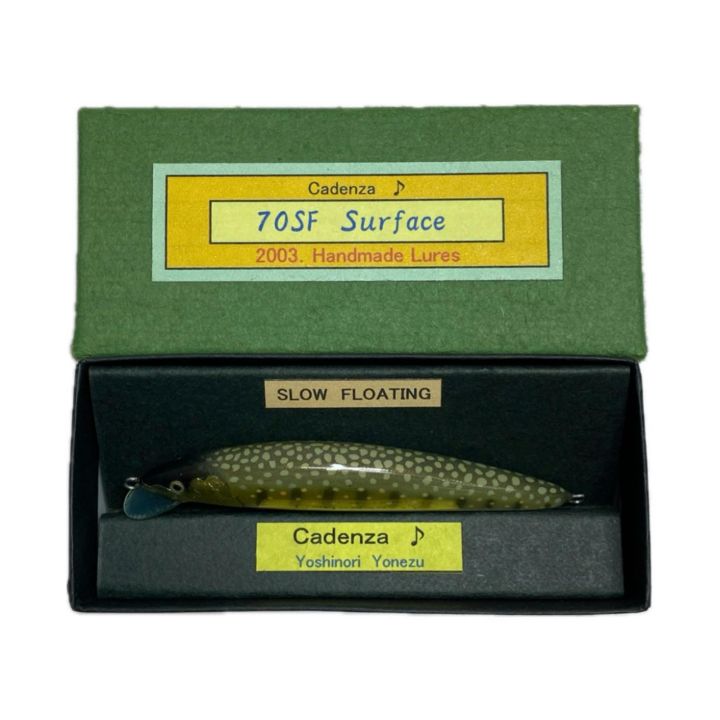 ハンドメイドミノー　Cadenza 70s Surface ルアー カデンツァ ルアー 70S Surface ハンドメイドミノー Cadenza 70s