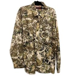 §§ SIMMS フィッシングウェア フィッシングシャツ SIZE L 破れ有 カモ Cランク