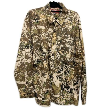  SIMMS フィッシングウェア フィッシングシャツ SIZE L 破れ有 カモ