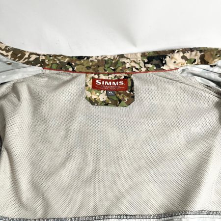  SIMMS フィッシングウェア フィッシングシャツ SIZE L 破れ有 カモ