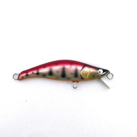 麗's Lure Craft ルアー ハンドメイドミノー 55mm フラット neo 箱付 椿桜ヤマメ銀