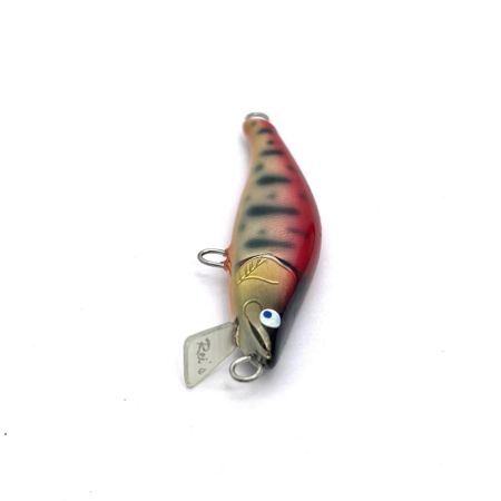 麗's Lure Craft ルアー ハンドメイドミノー 55mm フラット neo 箱付 椿桜ヤマメ銀