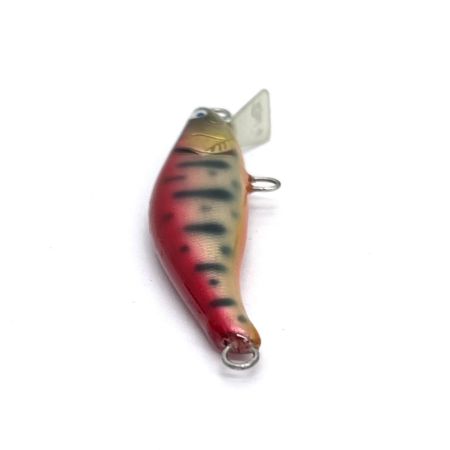 麗's Lure Craft ルアー ハンドメイドミノー 55mm フラット neo 箱付 椿桜ヤマメ銀