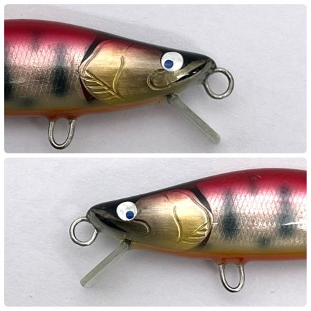麗's Lure Craft ルアー ハンドメイドミノー 55mm フラット neo 箱付 椿桜ヤマメ銀