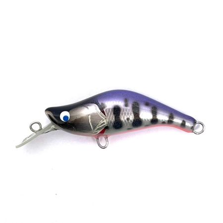麗's Lure Craft ルアー ハンドメイドミノー 45mm SMD 箱付 キャンディー紫オーロラパーヤマメ