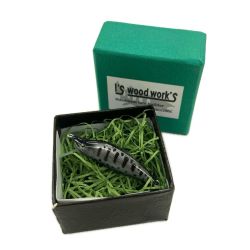 I's wood works アイズウッドワークス ルアー 葉月 45S ハンドメイドミノー 渓流 箱付 Aランク