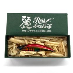 麗's Lure Craft ルアー ハンドメイドミノー 55mm フラット neo 箱付 レッドオカマチャンオイカワ Bランク