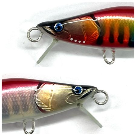 麗's Lure Craft ルアー ハンドメイドミノー 55mm フラット neo 箱付 レッドオカマチャンオイカワ