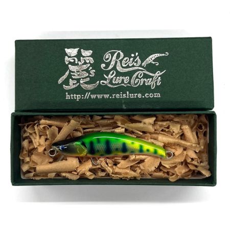 麗's Lure Craft ルアー ハンドメイドミノー 55mm S フラット neo 箱付 グラデグリーンチャートヤマメ