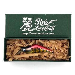 麗's Lure Craft ルアー ハンドメイドミノー 45mm SMD 箱付 キャンディー赤金オーロラバーヤマメ Bランク