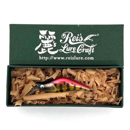 麗's Lure Craft ルアー ハンドメイドミノー 45mm SMD 箱付 キャンディー赤金オーロラバーヤマメ