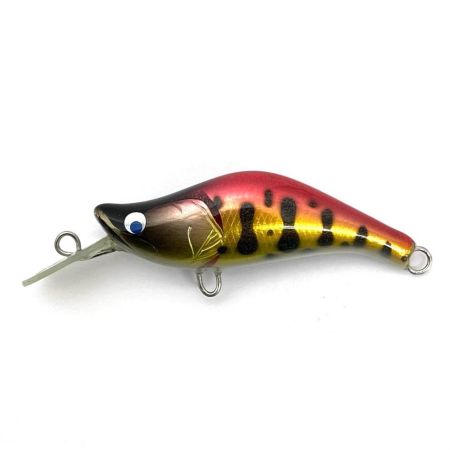 麗's Lure Craft ルアー ハンドメイドミノー 45mm SMD 箱付 キャンディー赤金オーロラバーヤマメ