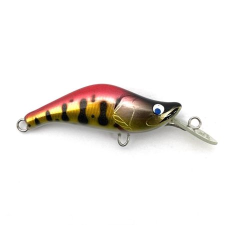 麗's Lure Craft ルアー ハンドメイドミノー 45mm SMD 箱付 キャンディー赤金オーロラバーヤマメ