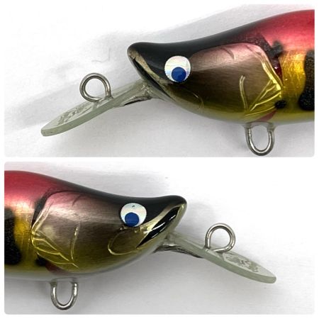 麗's Lure Craft ルアー ハンドメイドミノー 45mm SMD 箱付 キャンディー赤金オーロラバーヤマメ