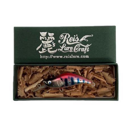麗's Lure Craft ルアー ハンドメイドミノー 45ｍｍ SMD 箱付 グラデピンクチャートアマゴ