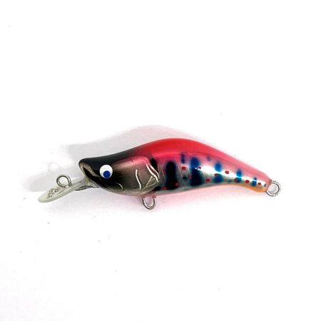 麗's Lure Craft ルアー ハンドメイドミノー 45ｍｍ SMD 箱付 グラデピンクチャートアマゴ