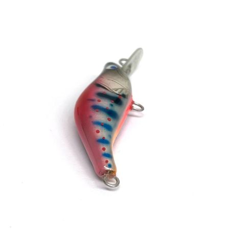 麗's Lure Craft ルアー ハンドメイドミノー 45ｍｍ SMD 箱付 グラデピンクチャートアマゴ