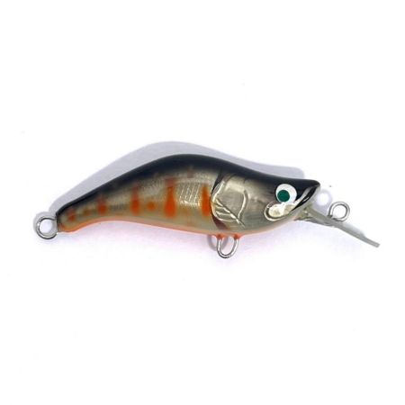 麗's Lure Craft ルアー ハンドメイドミノー 45mm SMD 箱付 銀黒ヤマメOPOB
