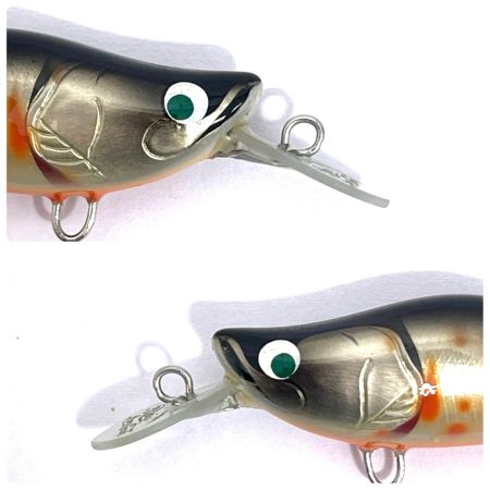 麗's Lure Craft ルアー ハンドメイドミノー 45mm SMD 箱付 銀黒ヤマメOPOB
