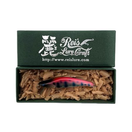 麗's Lure Craft ルアー ハンドメイドミノー 55mm S フラット neo 箱付 グラデピンクチャートヤマメ