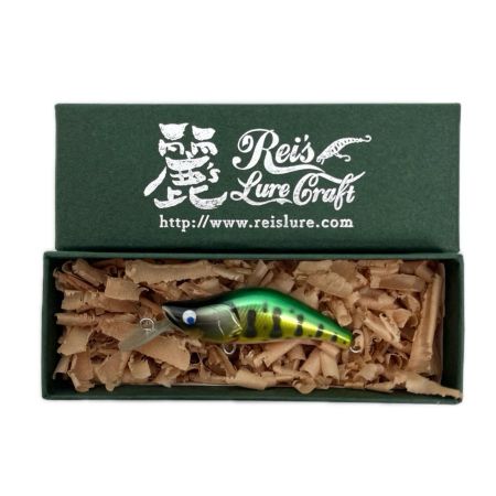 麗's Lure Craft ルアー ハンドメイドミノー 45ｍｍ SMD neo 箱付 キャンディー緑金オーロラパーヤマメ