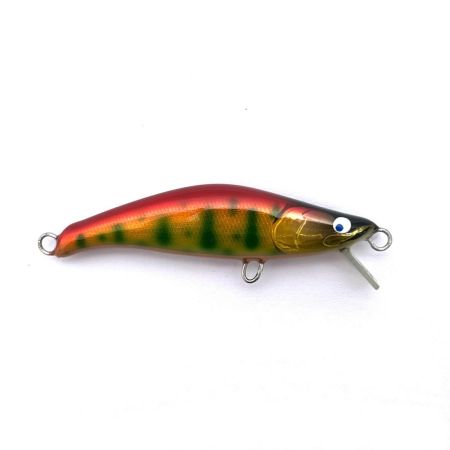 麗's Lure Craft ルアー ハンドメイドミノー 55mm S フラット neo 箱付 椿桜金