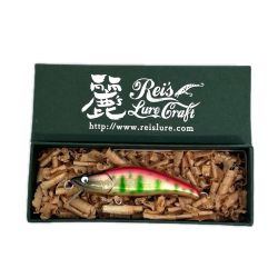 麗's Lure Craft ルアー ハンドメイドミノー 55mm S フラット neo 箱付 椿桜銀 Bランク