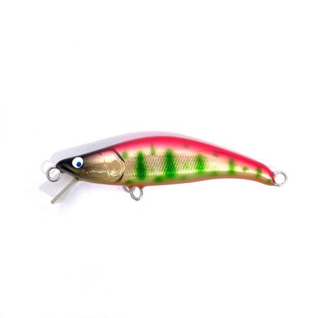 麗's Lure Craft ルアー ハンドメイドミノー 55mm S フラット neo 箱付 椿桜銀