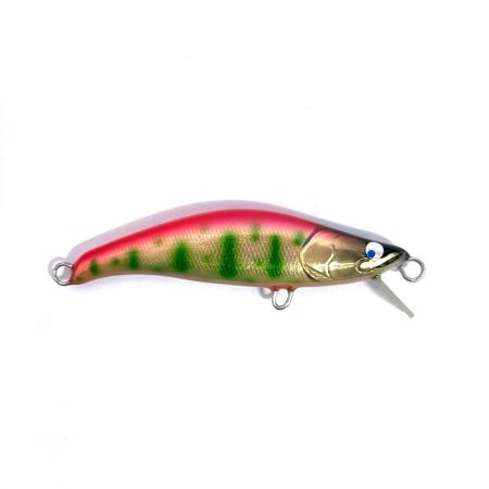 麗's Lure Craft ルアー ハンドメイドミノー 55mm S フラット neo 箱付 椿桜銀