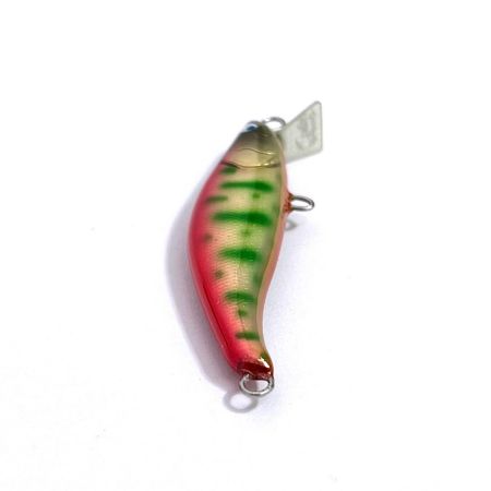 麗's Lure Craft ルアー ハンドメイドミノー 55mm S フラット neo 箱付 椿桜銀