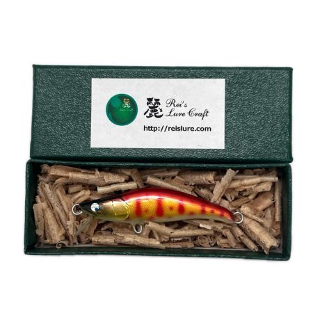 麗's Lure Craft ルアー ハンドメイドミノー 55mm S フラット neo 箱付 ゴールドヤマメ