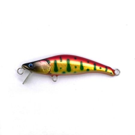 麗's Lure Craft ルアー ハンドメイドミノー 55mm フラット neo 箱付 椿桜ヤマメ金