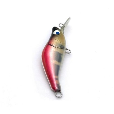 麗's Lure Craft ルアー ハンドメイドミノー 45mm S MD 箱付 ピンキーオカマチャンオイカワ