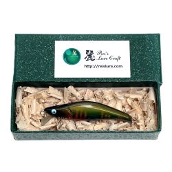 麗's Lure Craft ルアー ハンドメイドミノー 55mm S フラット neo 箱付 オカマチャンオイカワ Bランク