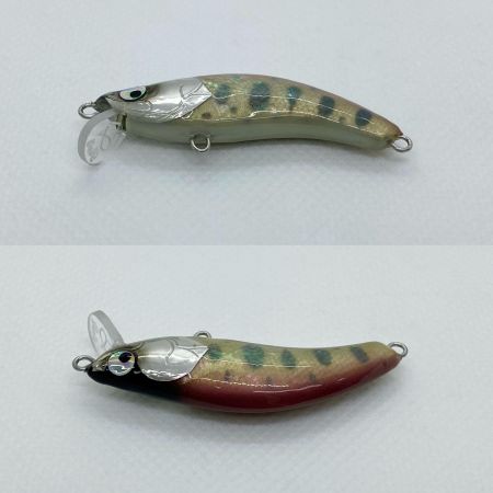  麗's ミノー シェル アワビ貼り ヤマメ ピンク 程度AB