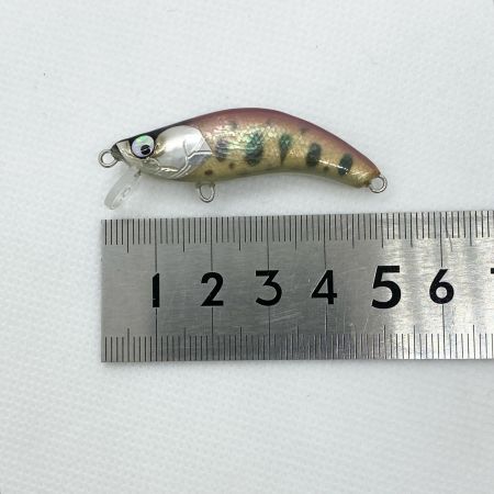  麗's ミノー シェル アワビ貼り ヤマメ ピンク 程度AB