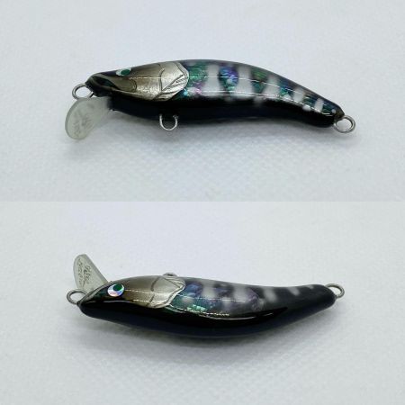  麗's ミノー シェル ブラックヤマメ 鮑 程度AB