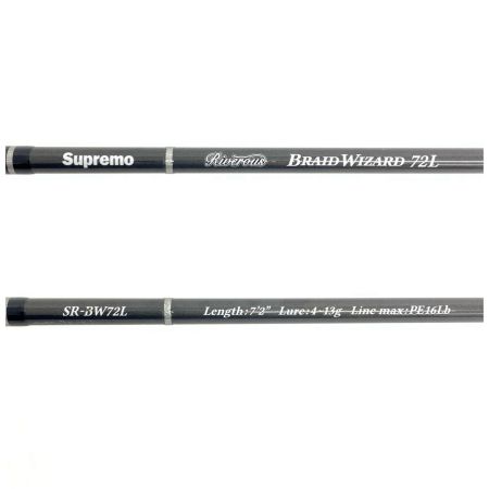  Supremo スプリーモ トラウトロッド リバロス ブレイドウィザード ガイドクラックあり SR-BW72L