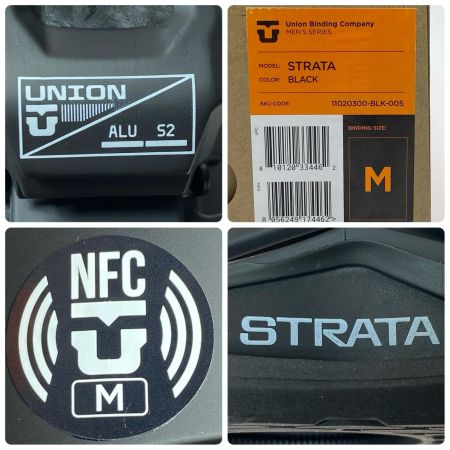  UNION BINDING COMPANY ユニオン ビンディング 未使用品(S) 25-26 STRATA ストラータ 11020300-BLK-005 ブラック