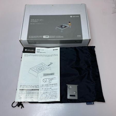  snowpeak スノーピーク フラットバーナー PSLPG対応 使用感有 結束バンド欠品 GS-450