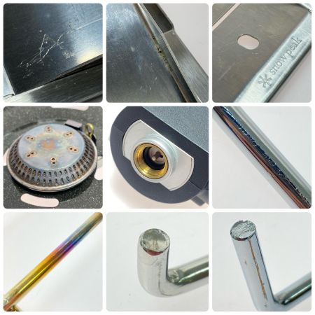  snowpeak スノーピーク フラットバーナー PSLPG対応 使用感有 結束バンド欠品 GS-450