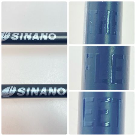  SINANO シナノ ストック 120cm 程度BC THE FLEET カーボン ブラック×シルバー ブラック×シルバー