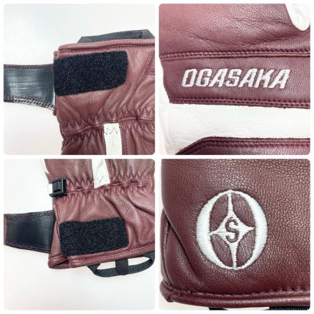  OGASAKA オガサカ グローブ 程度B ブラウン×ホワイト