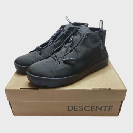  DESCENTE デサント レインシューズ SIZE 26.5cm 程度B DM1XJC04BG ブラック