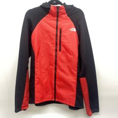  THE NORTH FACE ザノースフェイス ナイロンパーカー HYBRID HIPPO HOODIE SIZE XL NY81901 程度B ブラック×レッド Bランク