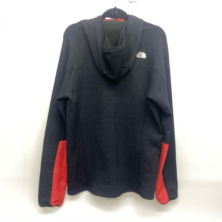  THE NORTH FACE ザノースフェイス ナイロンパーカー HYBRID HIPPO HOODIE SIZE XL NY81901 程度B ブラック×レッド