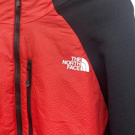  THE NORTH FACE ザノースフェイス ナイロンパーカー HYBRID HIPPO HOODIE SIZE XL NY81901 程度B ブラック×レッド