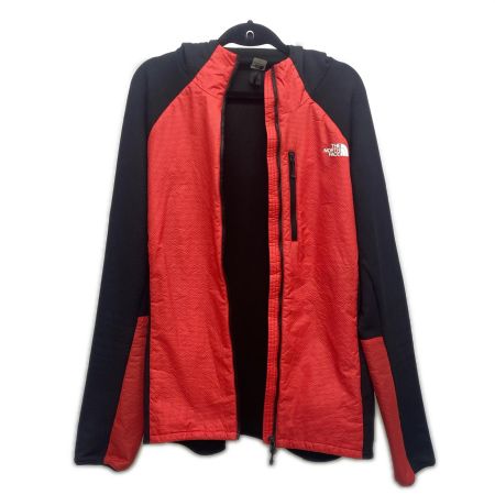  THE NORTH FACE ザノースフェイス ナイロンパーカー HYBRID HIPPO HOODIE SIZE XL NY81901 程度B ブラック×レッド