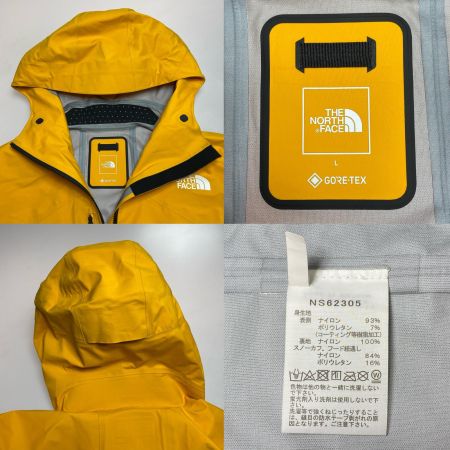  THE NORTH FACE ザノースフェイス スノーボードウェア パウダーガイドライトジャケット SIZE L 程度B NS62305 イエロー
