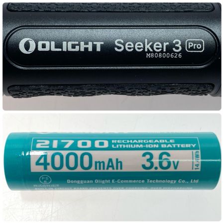  OLIGHT LEDフラッシュライト 程度B マグネットケーブル・充電池2個・ケース付 Seeker 3 Pro